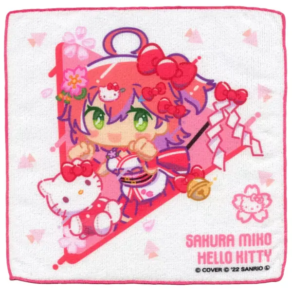 Miscellaneous Goods Sakura Miko Hello Kitty Hand Towel Virtual Youtuber Hololive