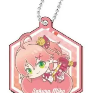 Keychain Sakura Miko Virtual Youtuber Hololive Kiratto Dekoff Cril Hagumitsu A B