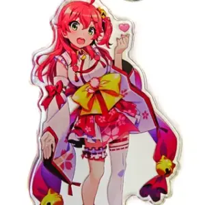 Keychain Sakura Miko Regular Costume Acrylic Virtual Youtuber Hololive Kanda Fes