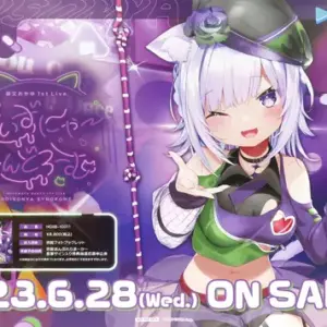 Poster B2 Promotional Jacket Illustration Blu-Ray Virtual Youtuber Hololive Neko