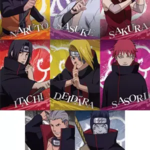 Clear Poster, Set Of 8 Types, A3 Ichibankuji Naruto Shippuden, The Thoughts Conn