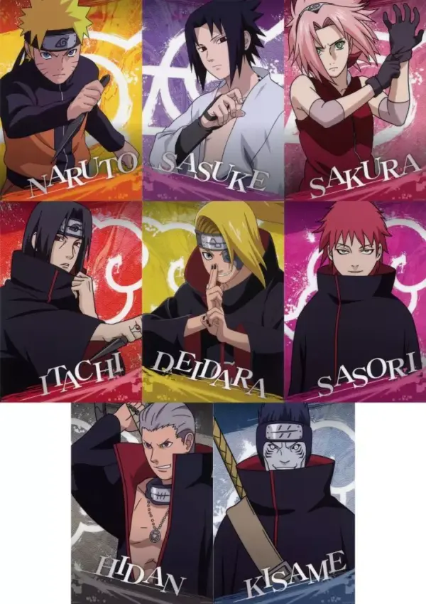 Clear Poster, Set Of 8 Types, A3 Ichibankuji Naruto Shippuden, The Thoughts Conn