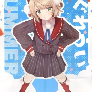 Poster Double-Sided B2 Poster, Yatsuka-Fold Shigureui Virtual Youtuber Comptique