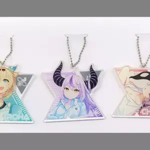 Keychain Laplace Darkness Sakasha Kuroe Kazema Iroha Set Of 3 Virtual Youtuber H