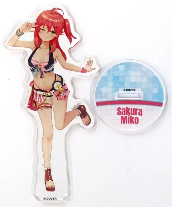 Acrylic Stand Panel Sakura Miko 3D Summer Splash Party Ver. Virtual Youtuber Hol