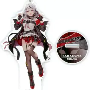 Keychain Sakasha Kuroe Mishima Hachi Illustration Acrylic Stand Virtual Youtuber