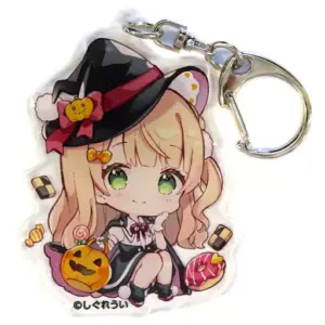 Keychain Shigureui Sd/Hat Virtual Youtuber Sweets Paradise Trading Acrylic F/S-M