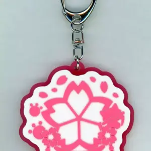 Keychain Sakura Miko Holo Emblem Rubber Virtual Youtuber Live F/S-M503 from japa