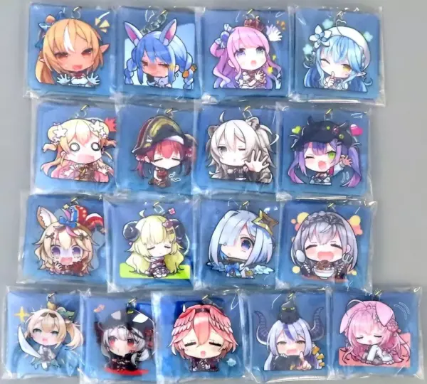 Keychains, All 17 Types Set, Virtual Youtuber Hololive Holoearth Random Acrylic