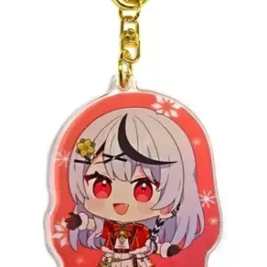 Keychain Sakasha Kuroe Acrylic Virtual Youtuber Hololive Xmas Ar Live Sweet Happ