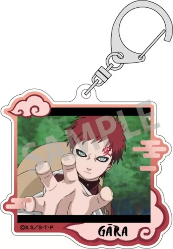 Keychain Gaara Naruto Trading Acrylic Keychain/Scene Photo F/S-M503 from japan R