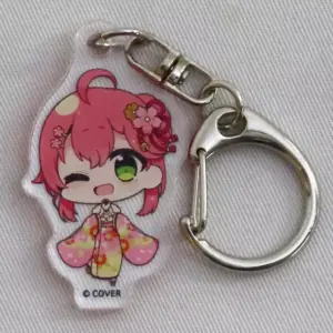 Keychain Sakura Miko Mini Acrylic Virtual Youtuber Hololive Horokaru Kyoto Editi