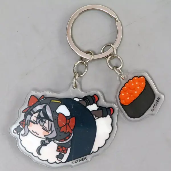 Keychain Sakasha Kuroe Holo No Live Sushi Goods Series Acrylic Virtual Youtuber