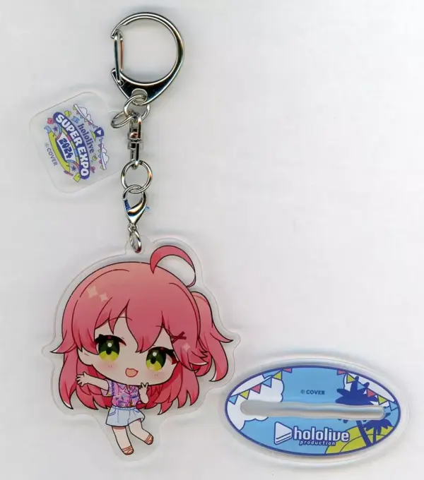 Keychain Sakura Miko Mini Character Acrylic Stand Virtual Youtuber Hololive Supe