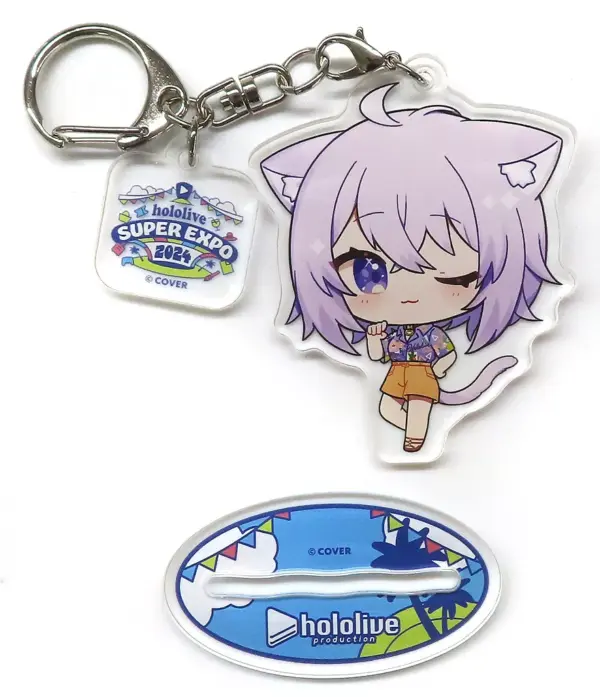 Keychain Nekomata Okayuka Mini Character Acrylic Stand Virtual Youtuber Hololive