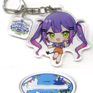 Keychain Towa Mini Character Acrylic Stand Virtual Youtuber Hololive Super Expo