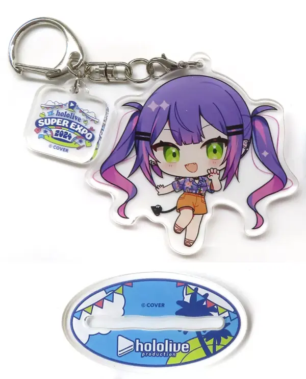 Keychain Towa Mini Character Acrylic Stand Virtual Youtuber Hololive Super Expo