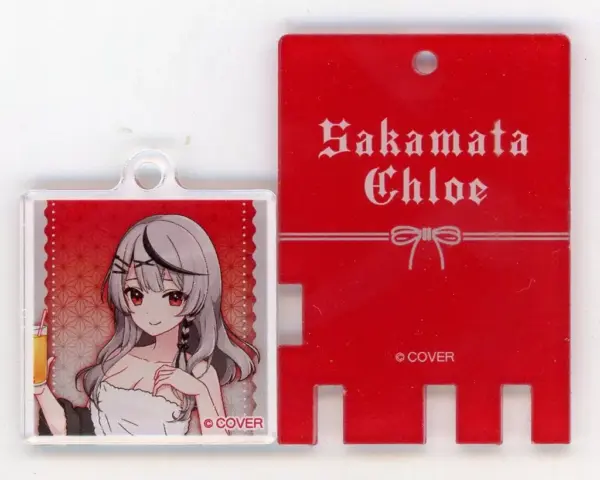 Keychain Sakasha Kuroe, The Life/Flo-Up Version. Virtual Youtuber Hololive Gokur