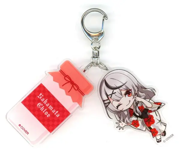 Keychain Sakasha Kuroe Virtual Youtuber Hololive Gokurakuyu Raku Spa Collaborati