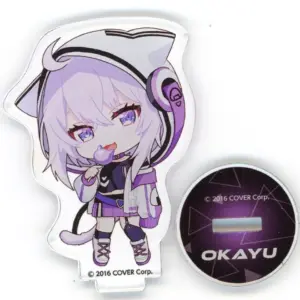 Acrylic Stand Panel Nekomata Okayuka Chibi Chara Virtual Youtuber Hololive Gamer