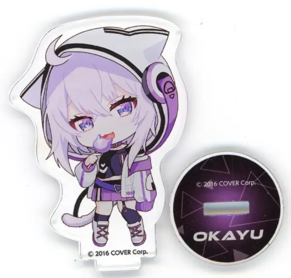 Acrylic Stand Panel Nekomata Okayuka Chibi Chara Virtual Youtuber Hololive Gamer