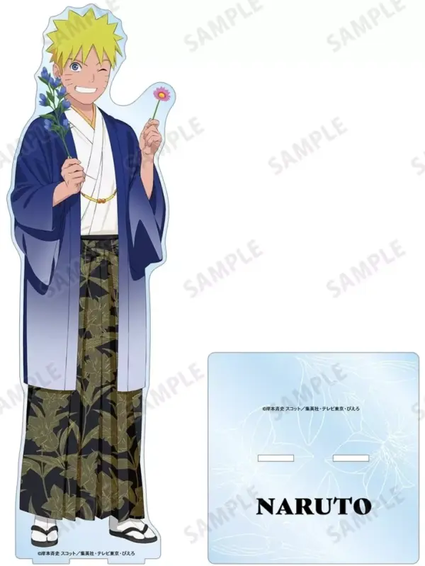 Acrylic Stand Panel Uzumaki Naruto Original Illustration Extra Large Uchiha Sasu