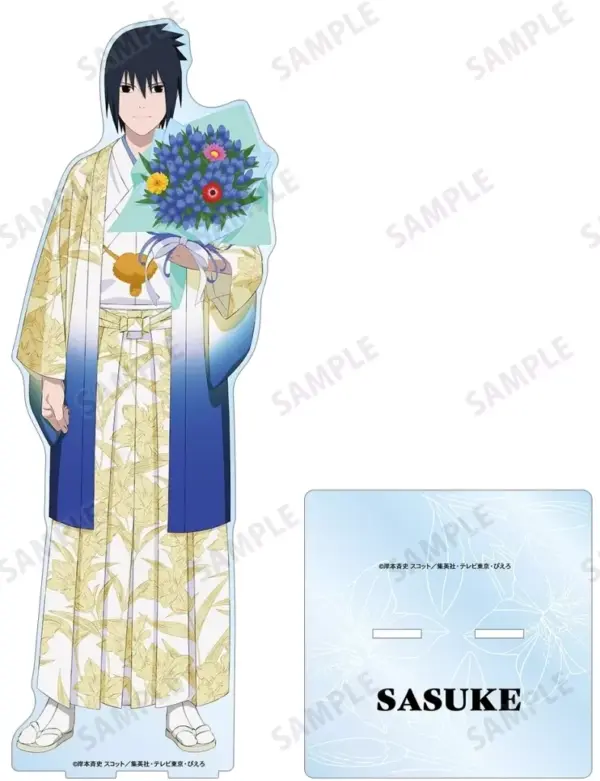 Acrylic Stand Panel Uchiha Sasuke Original Illustration Extra Large Birthday Ver