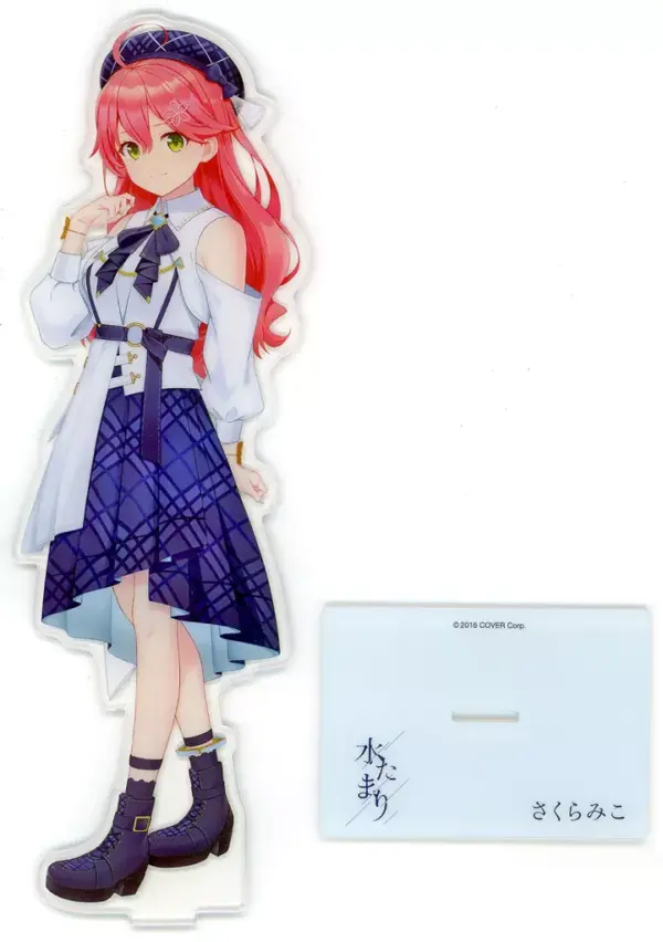 Acrylic Stand Panel Single Sakura Miko Jacket Illustration Solo Cd Virtual Youtu