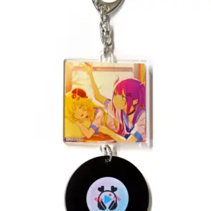 Keychain Kakuwawa Towa Inokori Sensei Record-Style Virtual Youtuber Hololive Hon