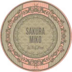 Miscellaneous Goods Sakura Miko Cloth Can Mirror Virtual Youtuber Hololive Holor