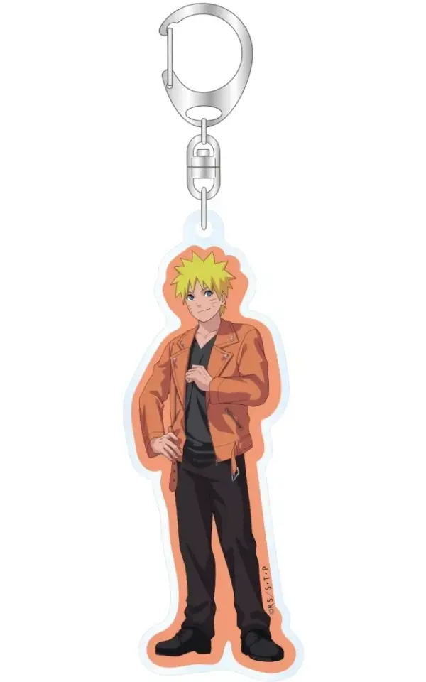 Keychain Uzumaki Naruto Acrylic Shippuden F/S-M503 from japan Rare  Good conditi