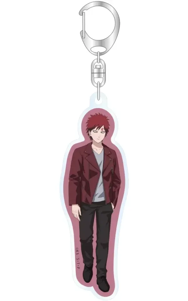 Keychain Gaara Acrylic Naruto Shippuden F/S-M503 from japan Rare  Good condition