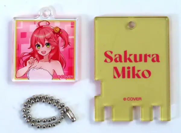 Keychain Sakura Miko Flo-Up Ver. Virtual Youtuber Hololive Gokurakuyu Raku Spa C