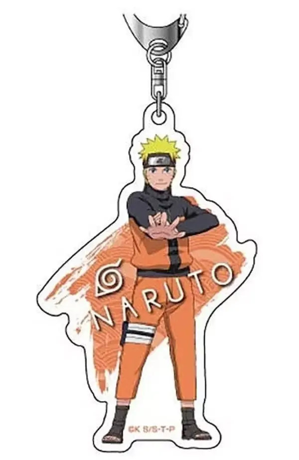 Keychain Uzumaki Naruto A Acrylic -Naruto Shippuden F/S-M503 from japan Rare  Go