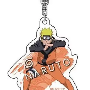 Keychain Uzumaki Naruto B Acrylic Shippuden F/S-M503 from japan Rare  Good condi