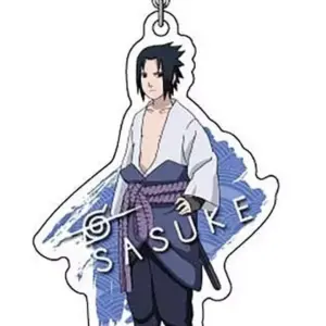Keychain Uchiha Sasuke A Acrylic Naruto Shippuden F/S-M503 from japan Rare  Good