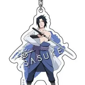 Keychain Uchiha Sasuke B Acrylic Naruto Shippuden F/S-M503 from japan Rare  Good