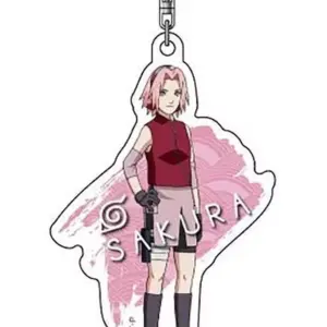 Keychain Haruno Sakura Acrylic Naruto Shippuden F/S-M503 from japan Rare  Good c