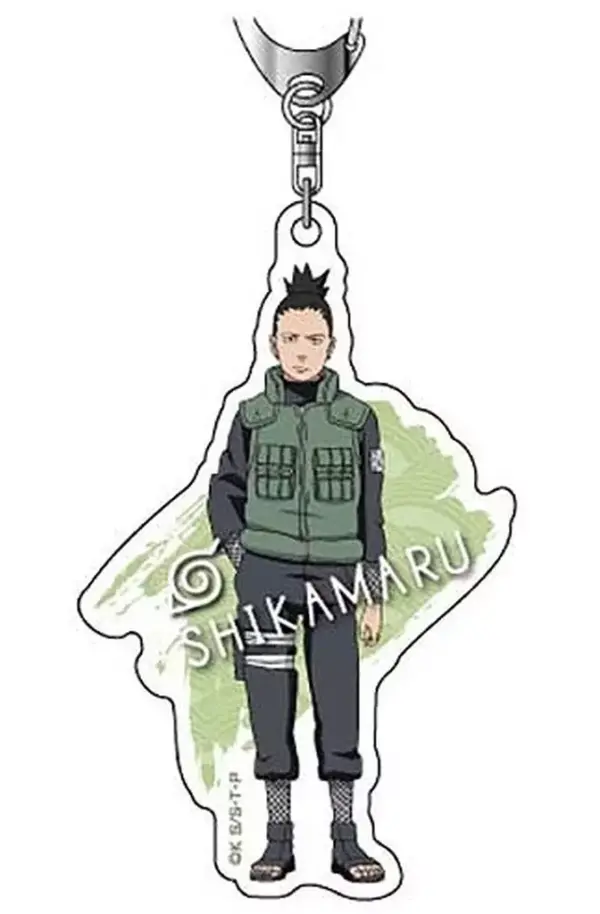 Keychain Nara Shikamaru Acrylic Naruto Shippuden F/S-M503 from japan Rare  Good