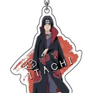 Keychain Uchiha Itachi Acrylic Naruto Shippuden F/S-M503 from japan Rare  Good c