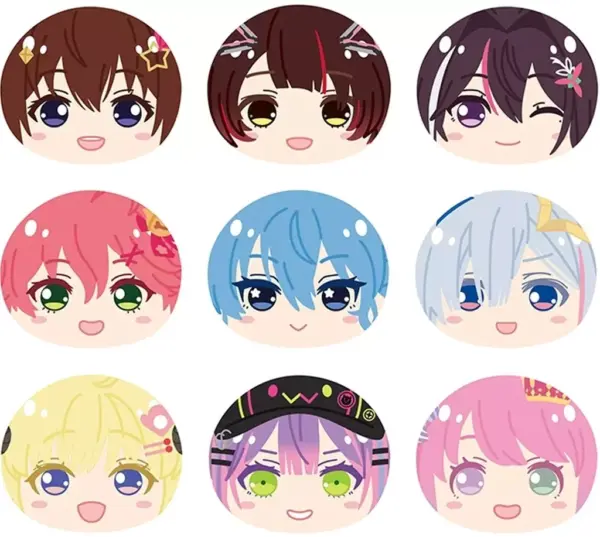 Keychains, Set Of 9 Types, Hololive, Manjunigigi Mascot 1 F/S-M503 from japan Ra