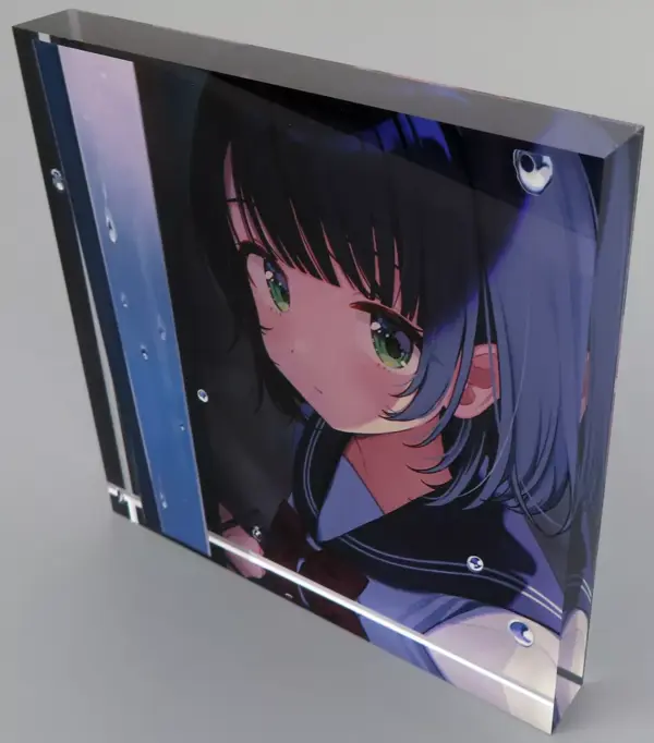 Acrylic Stand Panel Solo Exhibition Key Visual Block Virtual Youtuber Shigureui
