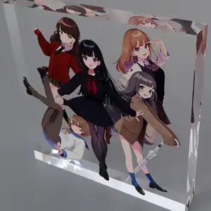 Acrylic Stand Panel Shigure Girls Block Virtual Youtuber Shigureui Solo Exhibiti