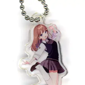 Keychain Shigure Girls Long Brown Hair Virtual Youtuber Shigureui Solo Exhibitio