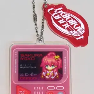 Keychain Sakura Miko Hololive Pixel Art Acrylic Virtual Youtuber Connect F/S-M50
