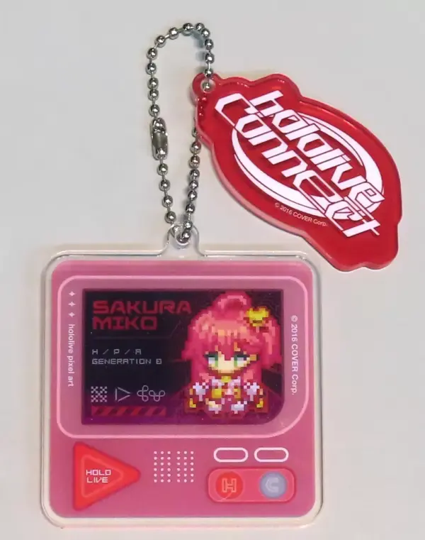 Keychain Sakura Miko Hololive Pixel Art Acrylic Virtual Youtuber Connect F/S-M50
