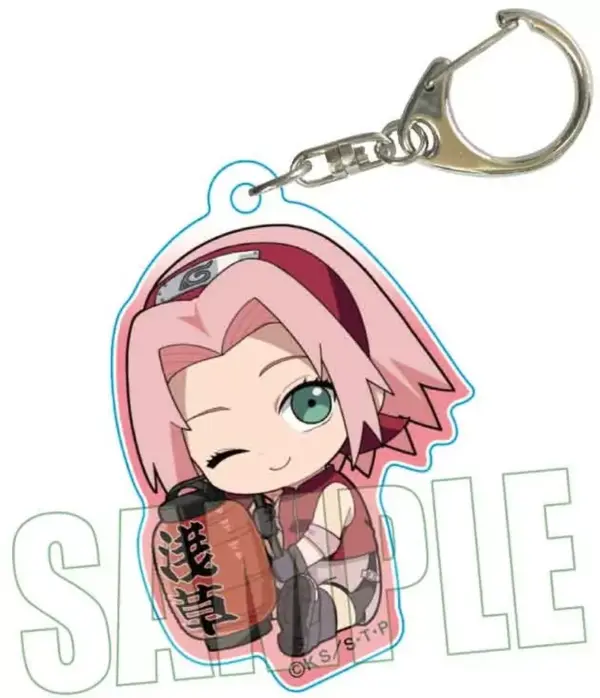 Keychain Haruno Sakura Asakusa Ver. Gyugyutto Acrylic Naruto Shippuden F/S-M503