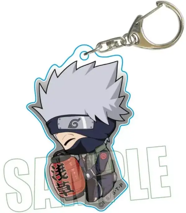 Keychain Hatake Kakashi Asakusa Ver. Gyugyutto Acrylic Naruto Shippuden F/S-M503