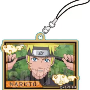 Strap Uzumaki Naruto Wooden Card Shippuden F/S-M503 from japan Rare  Good condit