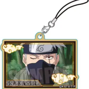 Strap Hatake Kakashi Wooden Card Naruto Shippuden F/S-M503 from japan Rare  Good